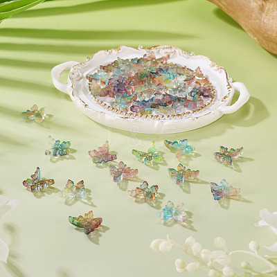 50Pcs Baking Paint Glass Beads DGLA-TA0001-43-1