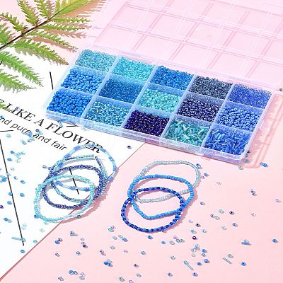 150G 15 Styles Baking Paint Glass Seed Beads SEED-FS0001-31A-1