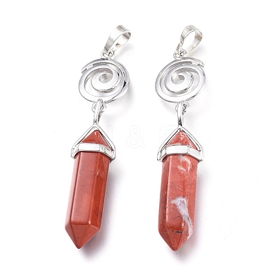 Natural Red Jasper Pointed Big Pendants G-D0021-01P-07-1