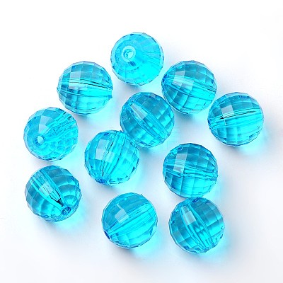 Transparent Acrylic Beads PL544Y-8-1