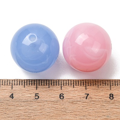 Two-Tone Imitation Gemstone Acrylic Beads AC-CBA7B05-14-1