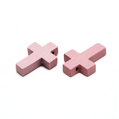 Dyed Wood Pendants WOOD-WH0025-60B-1