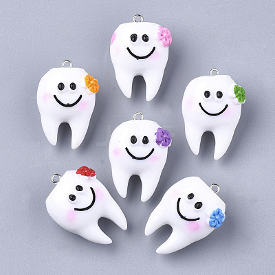 Resin Pendants X-RESI-T028-15-1