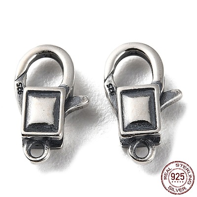 925 Thailand Sterling Silver Lobster Claw Clasps STER-D003-33AS-1