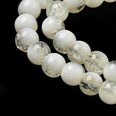 Crackle Glass Beads Strands GLAA-U001-8mm-11-1