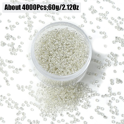60G Glass Seed Beads SEED-YW0002-84G-1