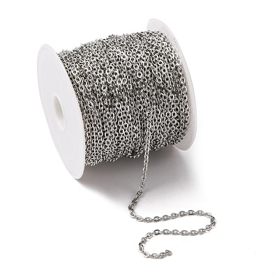Tarnish Resistant 304 Stainless Steel Cable Chains CHS-R008-15-1