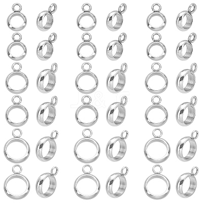 30Pcs 3 Styles 304 Stainless Steel Tube Bails STAS-LP0001-23-1