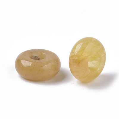 Natural Topaz Jade European Beads G-Q503-15-1