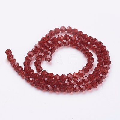 Eco-Friendly Glass Round Bead Strands EGLA-J042-4mm-M03-1