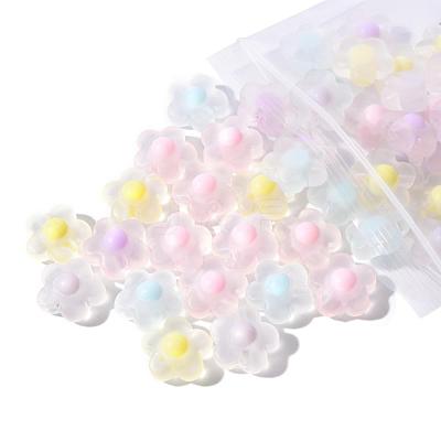 50Pcs 5 Colors Transparent Acrylic Beads TACR-CC0001-03-1