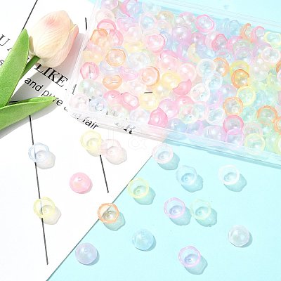 150Pcs Luminous Acrylic Bead Cone MACR-FS0002-29-1