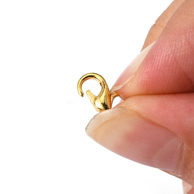 Golden Tone Zinc Alloy Lobster Claw Clasps X-E103-G-1