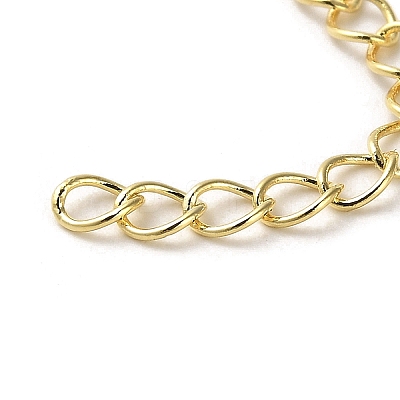 Brass Curb Chain Extender KK-Q807-13G-1