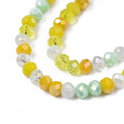 Opaque Glass Beads Strands GLAA-T006-07-A06-1