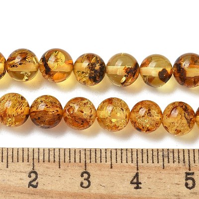 Natural Amber Beads Strands G-K387-D02-01-1
