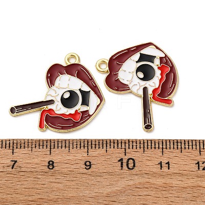 Halloween Alloy Enamel Pendants LS-STAS-I354-01G-L-1