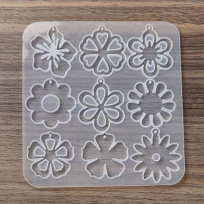Flower DIY Pendant Silicone Molds DIY-G100-01A-1