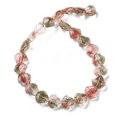 Inner Flower Handmade Lampwork Beads Strands LA-CBA3F7A-02G-1