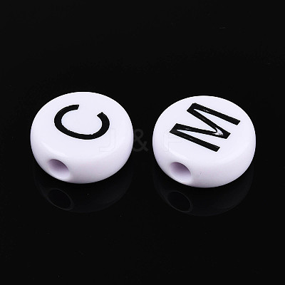 Opaque Acrylic Enamel Beads SACR-T035-17M-02-1