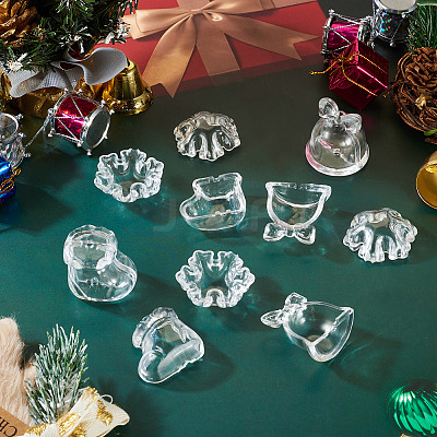12Pcs 3 Styles Christmas Theme Transparent Acrylic Beads TACR-TA0001-76-1