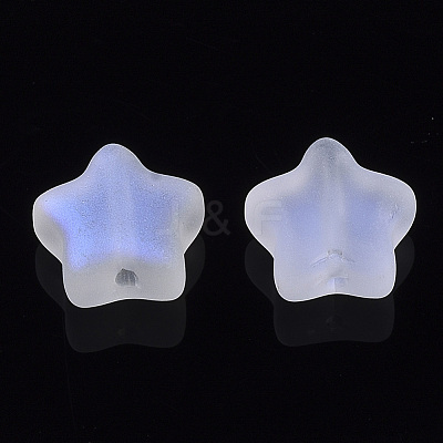 Electroplate Glass Beads GLAA-N035-01-C02-1