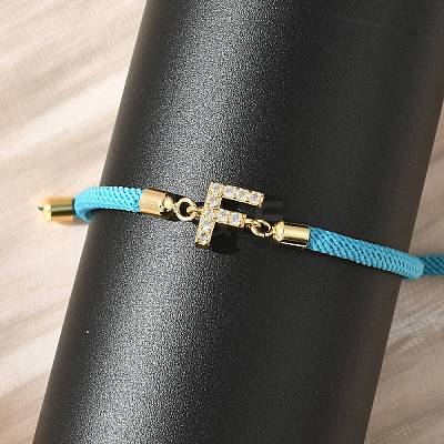 Adjustable Nylon Cord Bracelets BJEW-C096-01G-06-1