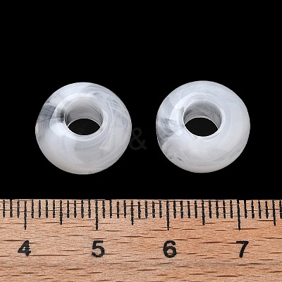 Two Tone Acrylic Beads OACR-S042-07A-1