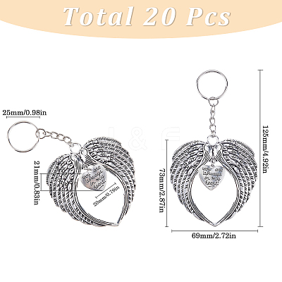 10Pcs Alloy Keychain KEYC-SP0001-02-1