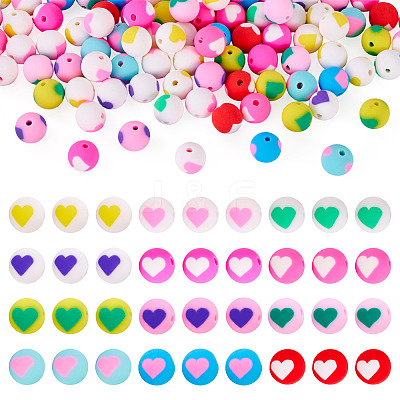 100Pcs Handmade Polymer Clay Beads CLAY-TA0001-82B-1
