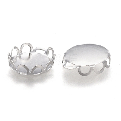 304 Stainless Steel Cabochon Settings X-STAS-P249-13B-S-1