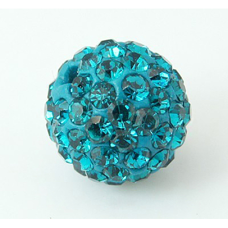 Pave Disco Ball Beads X-RB-H258-8MM-229-1