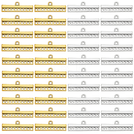100Pcs 2 Colors Tibetan Style Links FIND-GO0003-40-1