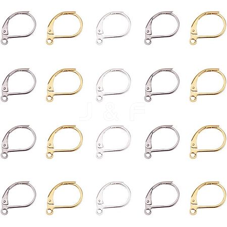  304 Stainless Steel Leverback Earring Findings STAS-NB0004-05-1