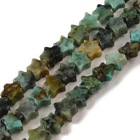 Natural African Turquoise(Jasper) Beads Strands G-G085-B06-02-1