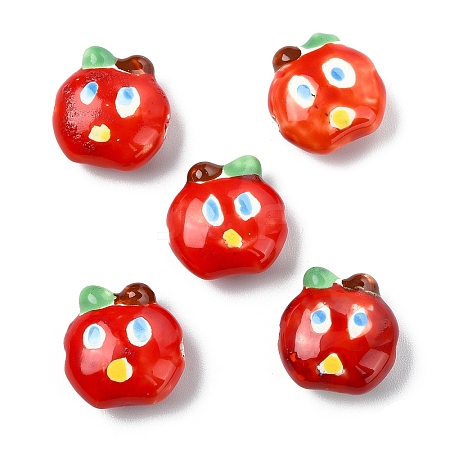 5Pcs Handmade Porcelain Beads PORC-YW0001-68B-1
