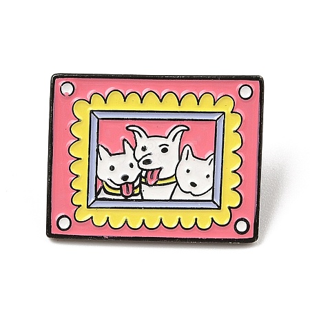 Dog Alloy Enamel Pins JEWB-R004-01EB-01-1