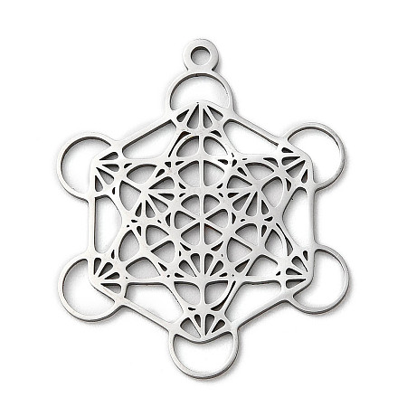 Non-Tarnish 201 Stainless Steel Pendants STAS-D041-06P-1
