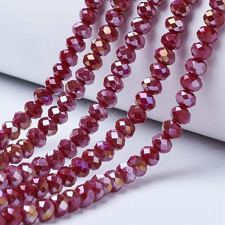 Electroplate Glass Beads Strands LS-EGLA-A034-P2mm-B04-1