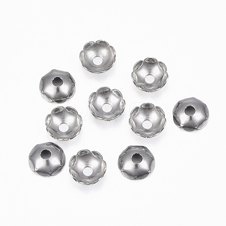 Tarnish Resistant 304 Stainless Steel Bead Caps LS-STAS-H396-16P-1