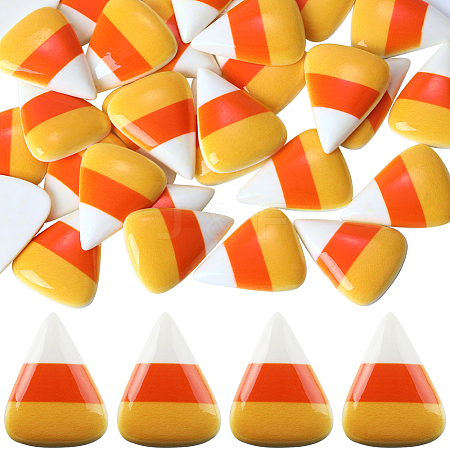 30Pcs Halloween Resin Cabochons CRES-SC0002-81-1
