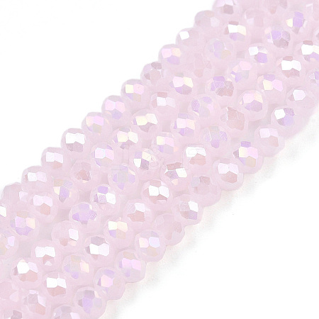 Electroplate Glass Beads Strands EGLA-A044-J3mm-B02-1