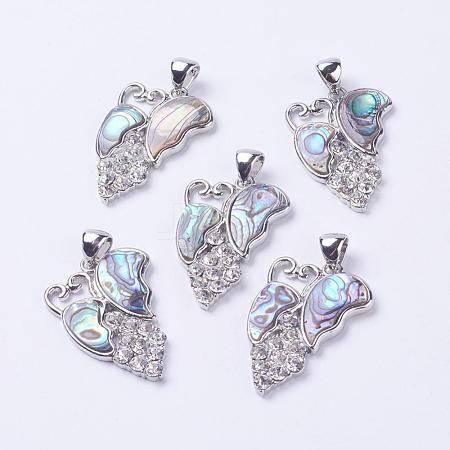 Abalone Shell/Paua ShellPendants SSHEL-P012-10P-1