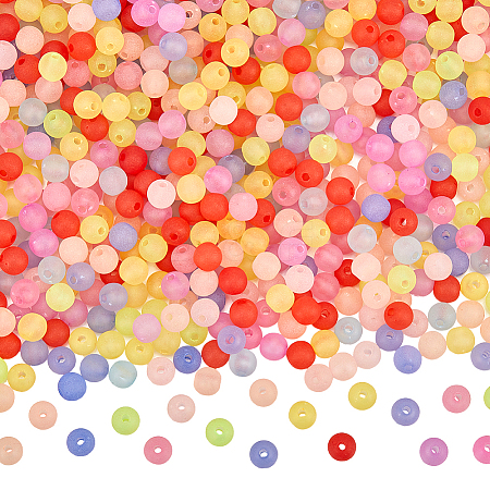 Transparent Acrylic Ball Beads FACR-SP0001-02A-1