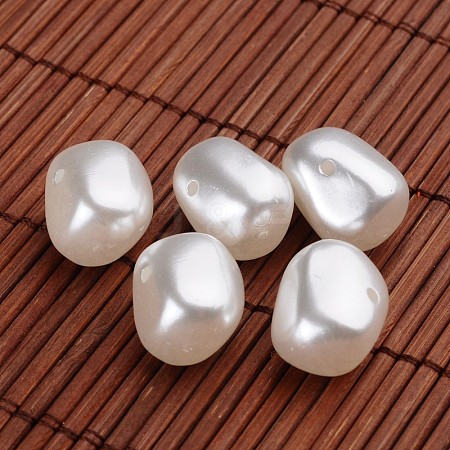 Acrylic Imitation Pearl Beads X-OACR-O002-7262-1