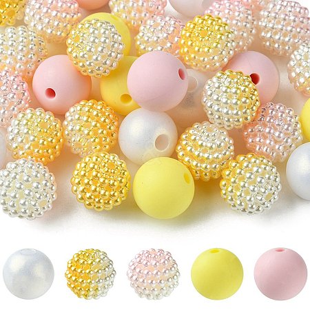 DIY Round Silicone & Acrylic & Berry Beads Making Findings Kits DIY-FS0006-26B-1