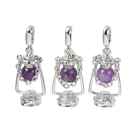 Natural Amethyst Pendants GG-CBA0251-04P-10-1