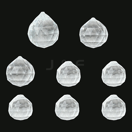 Transparent Acrylic Pendants TACR-YW0001-88-1