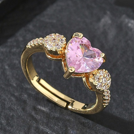 Brass Adjustable Finger Ring for Women CU-CBA7E55-05G-1