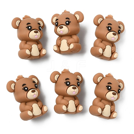 6Pcs Silicone Beads SIL-YW0002-14A-1